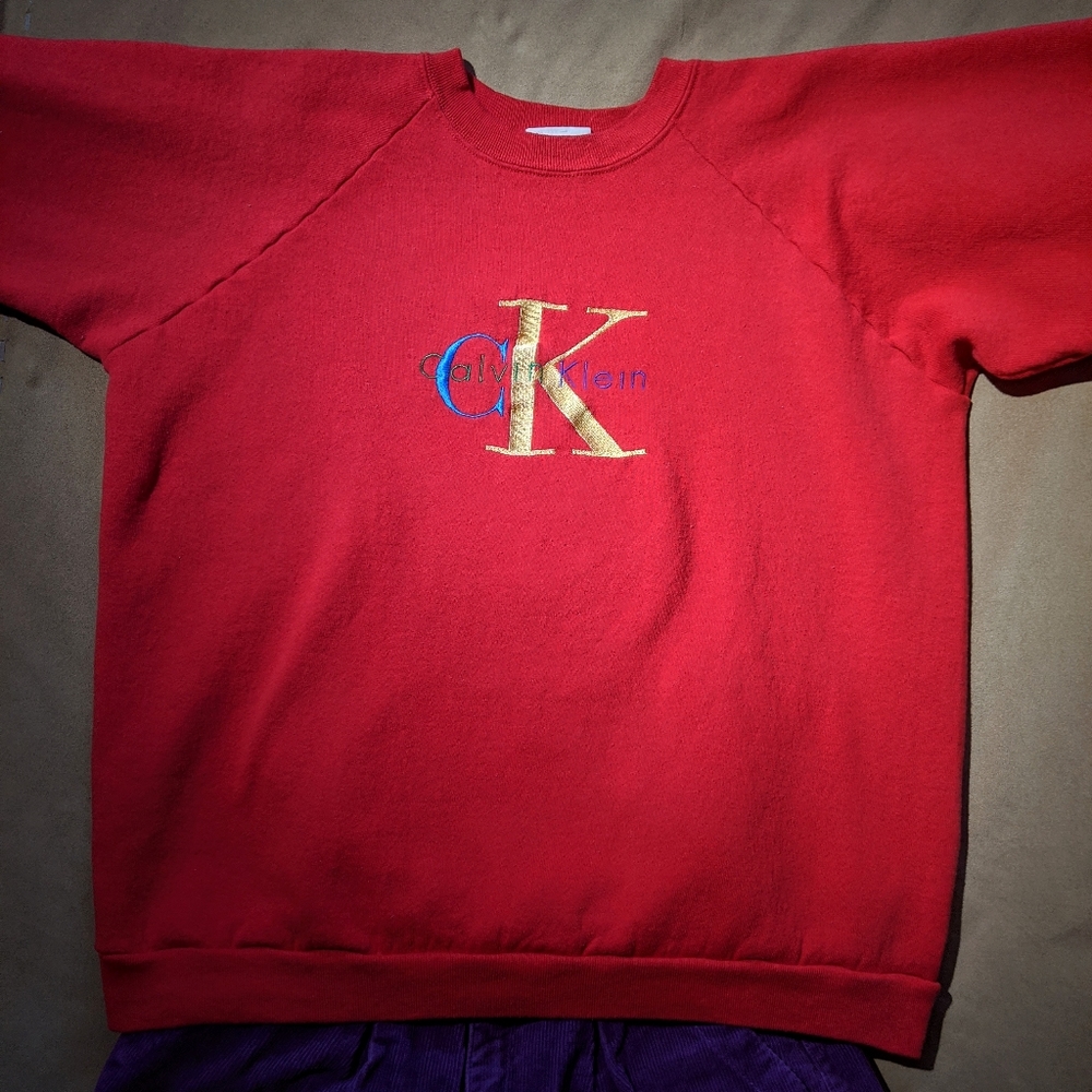 Vintage Red Calvin Klein Sweatshirt